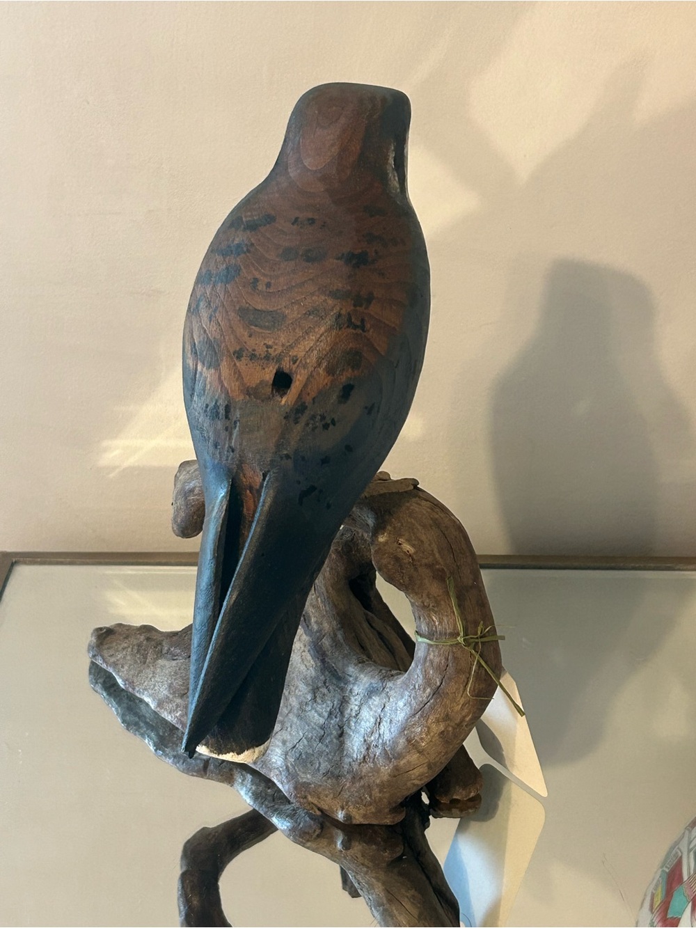 Kestrel Bird Carved by Artist Wendy Lichtensteiger. - Picture 4 of 7